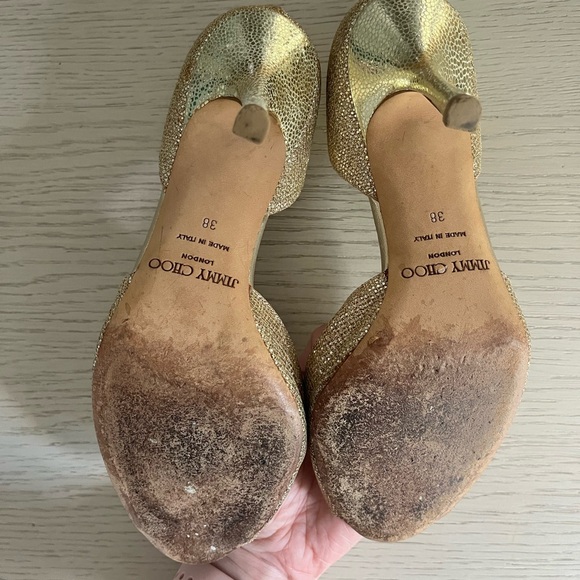 ✨ Jimmy Choo Gold pumps sz38 ✨ - Picture 4 of 6